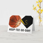 Basketball Senior Abschluss Karte (Gelbe Blume)