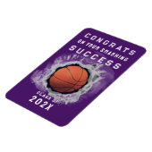 Basketball Senior Glückwunschs Magnet (Linke Seite)