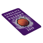 Basketball Senior Glückwunschs Magnet (Rechte Seite)