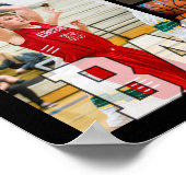 Basketball Senior Graduation 18 Photo Collage Poster (Ecke)