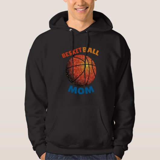 Basketball Senior Mom Torn Paper Twinkle Twinkle Hoodie (Vorderseite)