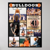 Basketball Senior Night 11 FotoCollage Poster (Vorne)