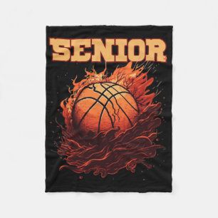 Basketball Senior Night Auntie 1 Fleecedecke