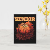 Basketball Senior Night Auntie 1 Karte (Gelbe Blume)