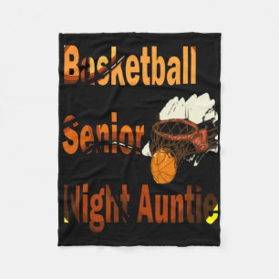 Basketball Senior Night Auntie Fleecedecke
