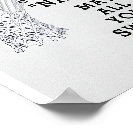 Basketball Senior Night Basketball Poster (Ecke)