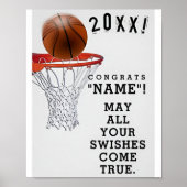 Basketball Senior Night Basketball Poster (Vorne)