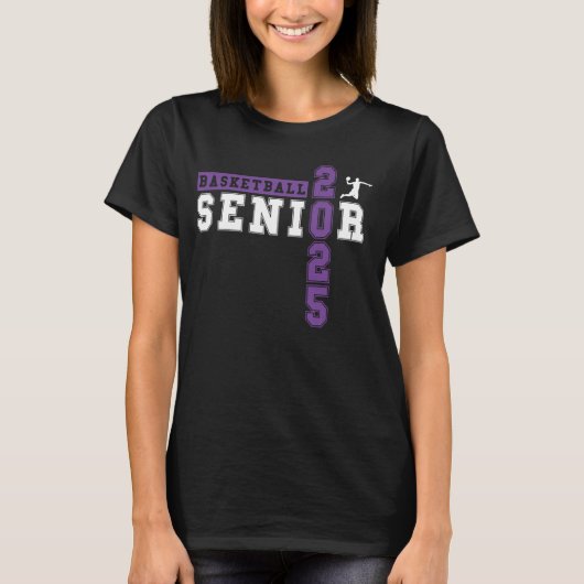 Basketball Senior Night Basketball Senior 2025 Gra T-Shirt (Vorderseite)