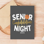Basketball Senior Night Congratulations Card Karte
