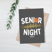 Basketball Senior Night Congratulations Card Karte