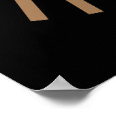 Basketball Sepia Tones Retro Look Poster (Ecke)