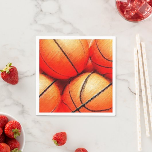 Basketball Serviette (Beispiel)