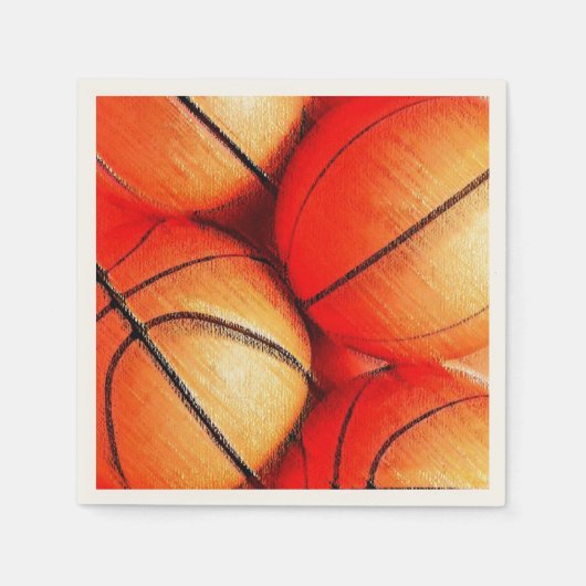 Basketball Serviette (Vorderseite)
