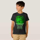 Basketball Shamrock Lucky Clover Irish St Patrick' T-Shirt (Vorne ganz)