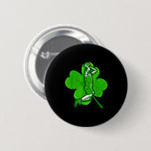 Basketball Shamrock St Patrick's Day Srt Lover Boy Button (Vorne & Hinten)