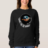 Basketball | Shoot for World | Meine beste Welt Sweatshirt (Vorderseite)