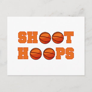 Basketball Shoot Hoops T - Shirt und Geschenke Postkarte