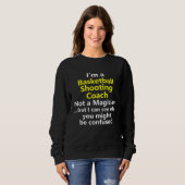 Basketball Shooting Coach Trainer Jump Shot Shoote Sweatshirt (Vorne ganz)