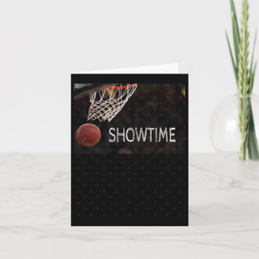 Basketball Showtime Karte (Vorderseite)
