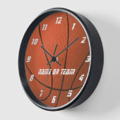 Basketball sieht Personalisierte Wand-Uhr aus Uhr (Winkel)