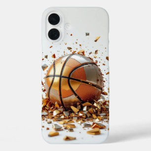 Basketball Silber Dunk Shield iPhone 16 Plus Hülle