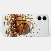 Basketball Silber Dunk Shield Case-Mate iPhone Hülle (Rückseite (Horizontal))