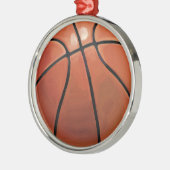 Basketball Silbernes Ornament (Links)