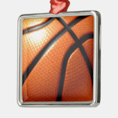 Basketball Silbernes Ornament (Links)