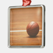 Basketball Silbernes Ornament (Links)
