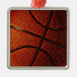 Basketball Silbernes Ornament