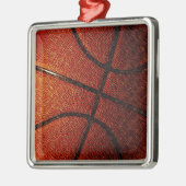 Basketball Silbernes Ornament (Links)