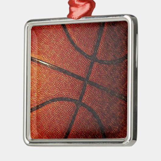 Basketball Silbernes Ornament (Links)