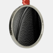Basketball Silbernes Ornament (Rechts)
