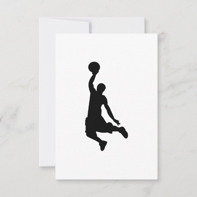 Basketball-Silhouette (Vorderseite)