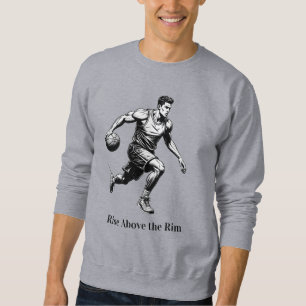 Basketball-Silhouette - Aufstieg über dem Rim Sweatshirt