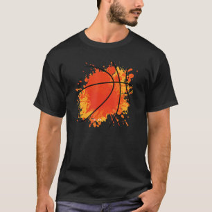 Basketball-Silhouette Basketballspieler Trainer Sp T-Shirt