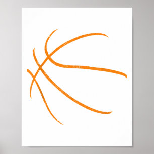 Basketball Silhouette Bball Basketball Basketball  Poster