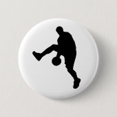 Basketball-Silhouette Button (Vorderseite)