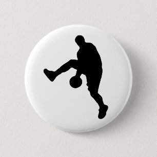 Basketball-Silhouette Button
