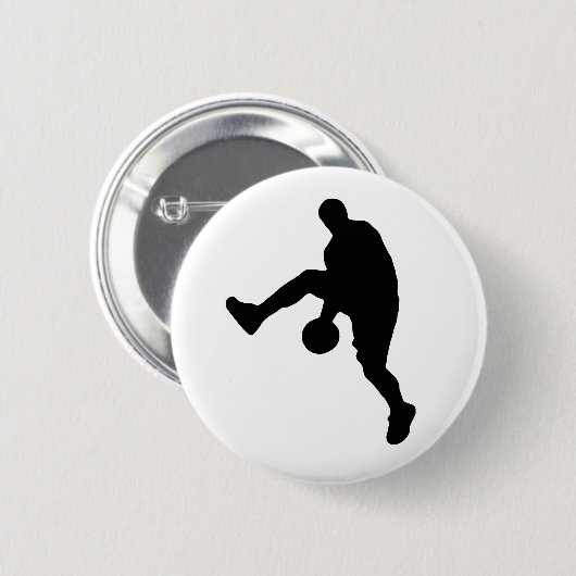 Basketball-Silhouette Button (Vorne & Hinten)