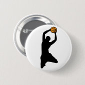 Basketball-Silhouette Button (Vorne & Hinten)