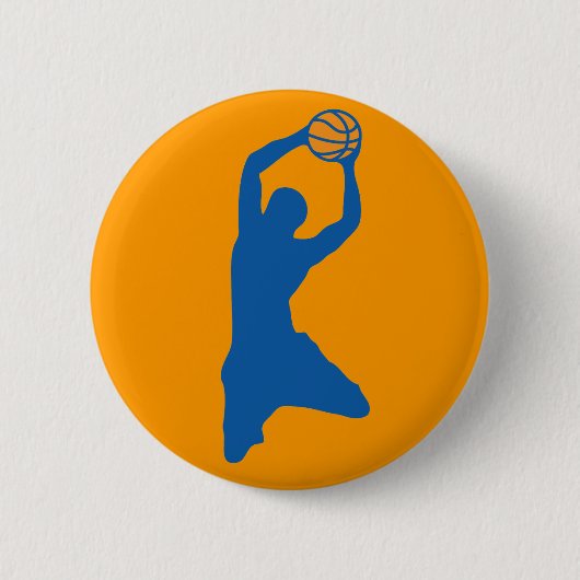 Basketball-Silhouette Button (Vorderseite)