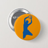 Basketball-Silhouette Button (Vorne & Hinten)