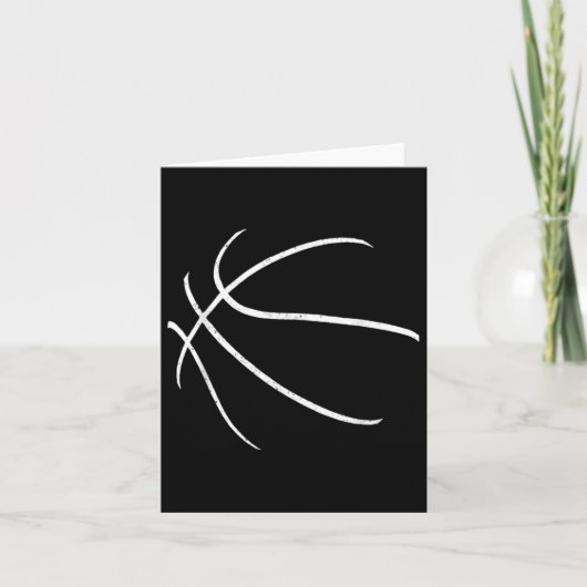 Basketball Silhouette Design Karte (Vorderseite)