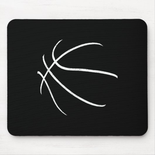 Basketball Silhouette Design Mousepad (Vorne)