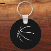 Basketball Silhouette Design Schlüsselanhänger (Vorderseite)