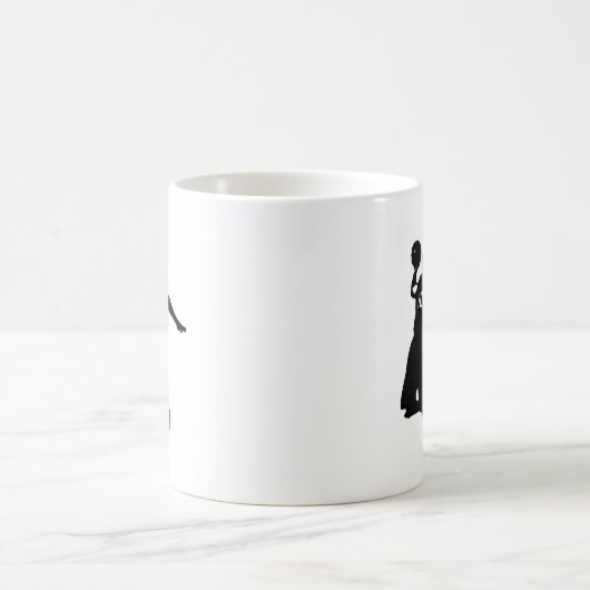 Basketball-Silhouette Kaffeetasse (Mittel)