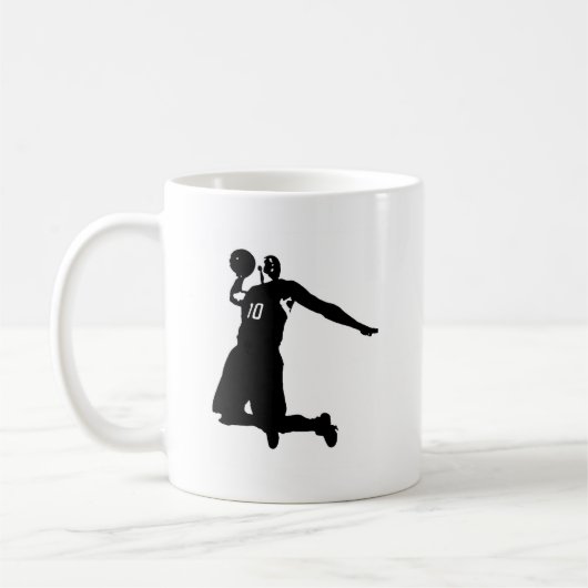 Basketball-Silhouette Kaffeetasse (Links)