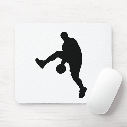 Basketball-Silhouette Mousepad (Mit Mouse)