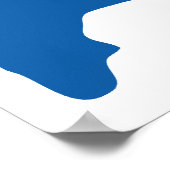 Basketball-Silhouette Poster (Ecke)